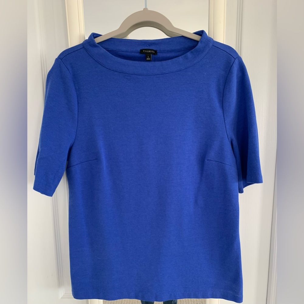 Talbots Royal Blue Short Sleeve Women’s Top